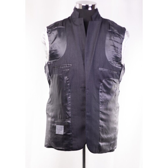 Jos A Bank Signature Platinum Italy Made Micro Check 2 button Wool Jacket 40r - Picture 9 of 13